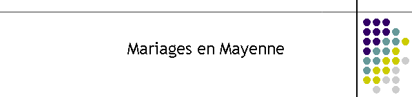 Mariages en Mayenne
